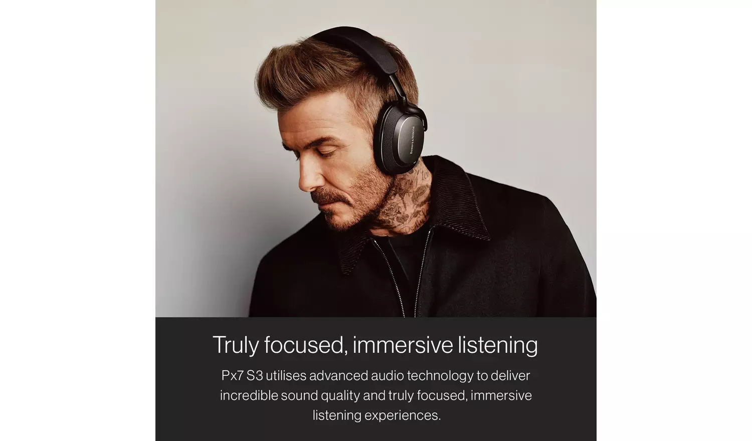 Bowers & Wilkins Px7 S3 Over-Ear Wireless Headphones – White