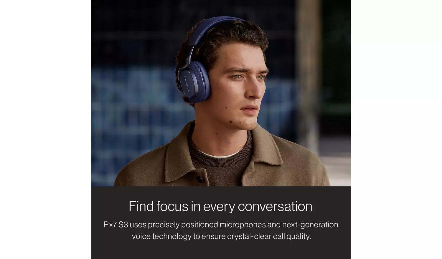 Bowers & Wilkins Px7 S3 Over-Ear Wireless Headphones – White