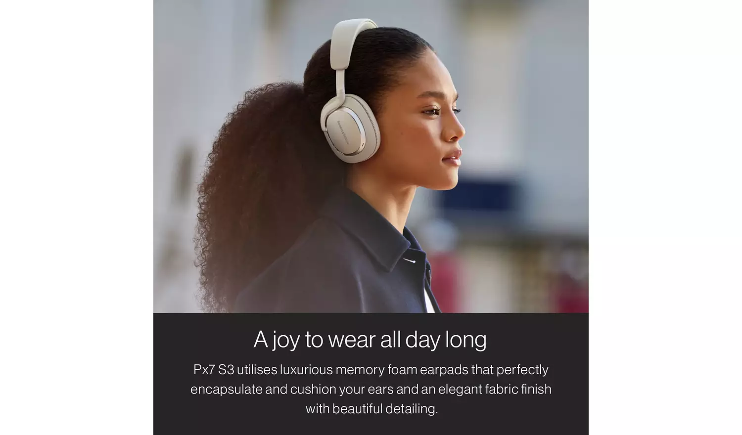 Bowers & Wilkins Px7 S3 Over-Ear Wireless Headphones – White