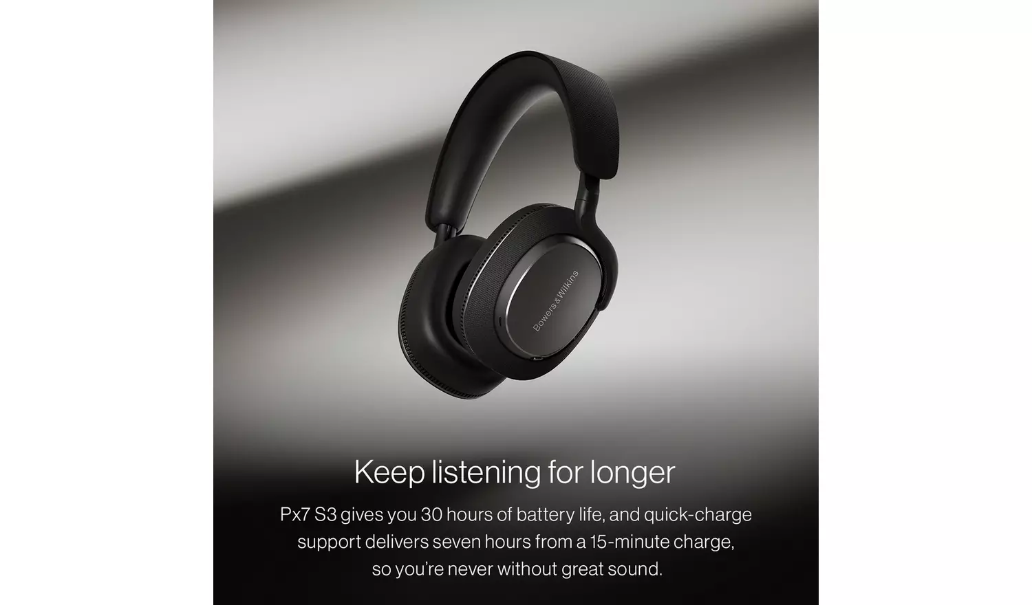 Bowers & Wilkins Px7 S3 Over-Ear Wireless Headphones – White