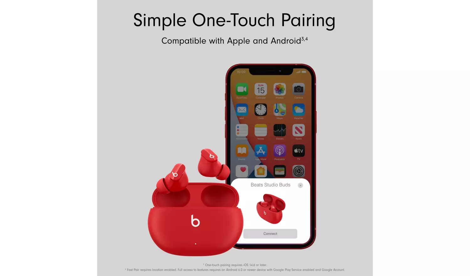 Beats Studio Buds ANC In-Ear True Wireless Earbuds - Red