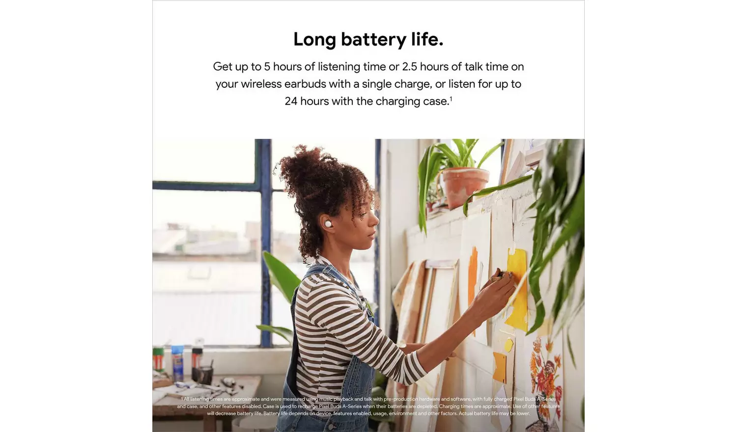 Google Pixel Buds A-Series In-Ear Wireless Earbuds - Olive