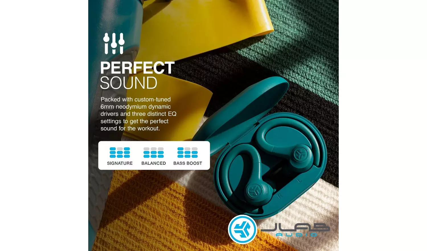 JLAB GO Air Sport True Wireless Earbuds – Teal
