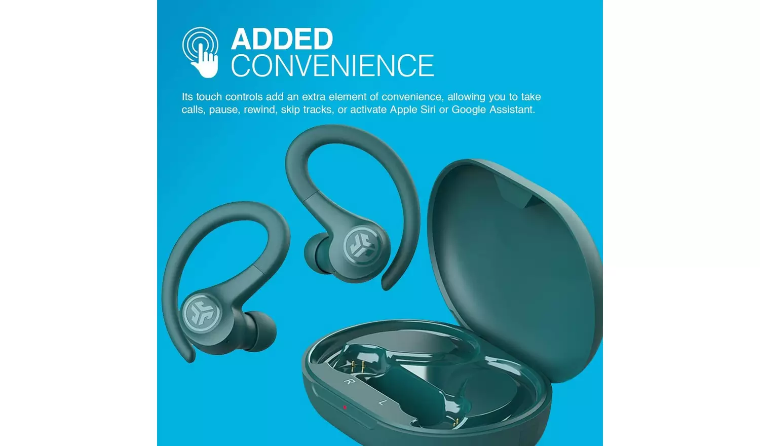 JLAB GO Air Sport True Wireless Earbuds – Teal