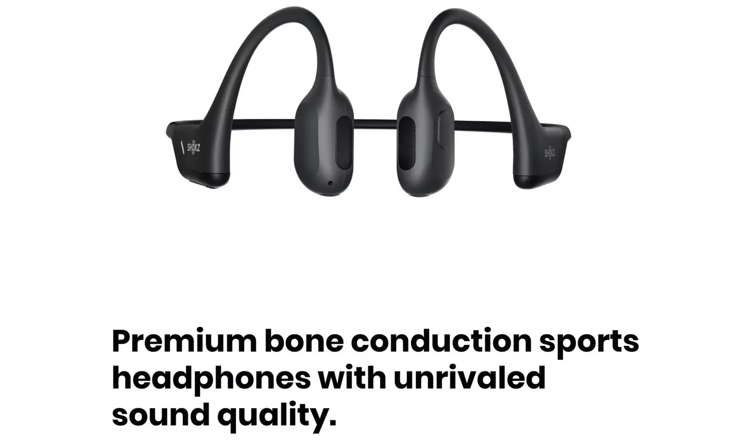 Shokz OpenRun Pro Wireless Bluetooth Headphones - Black
