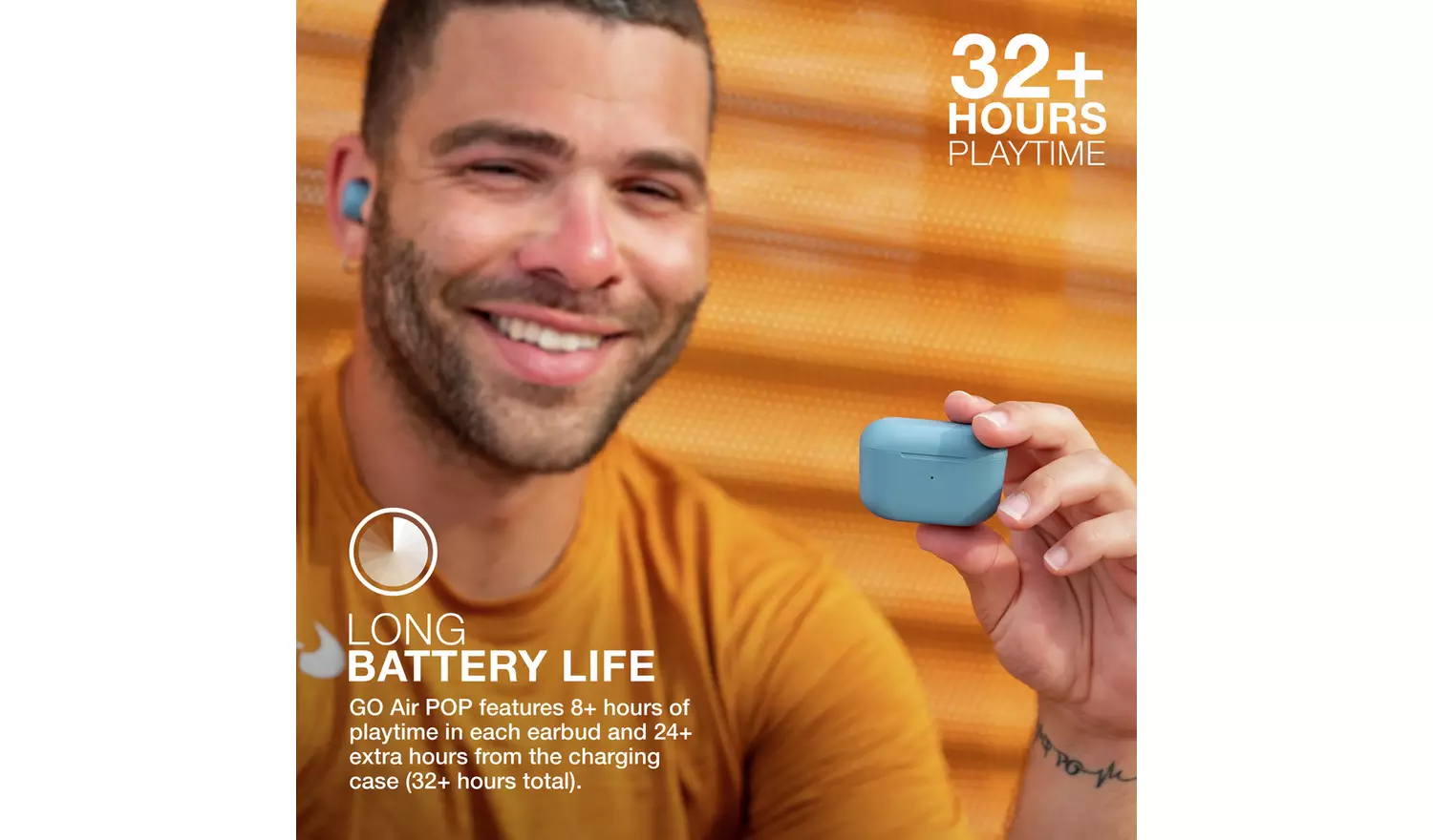 JLab GO Air Pop In-Ear True Wireless Earbuds - Slate