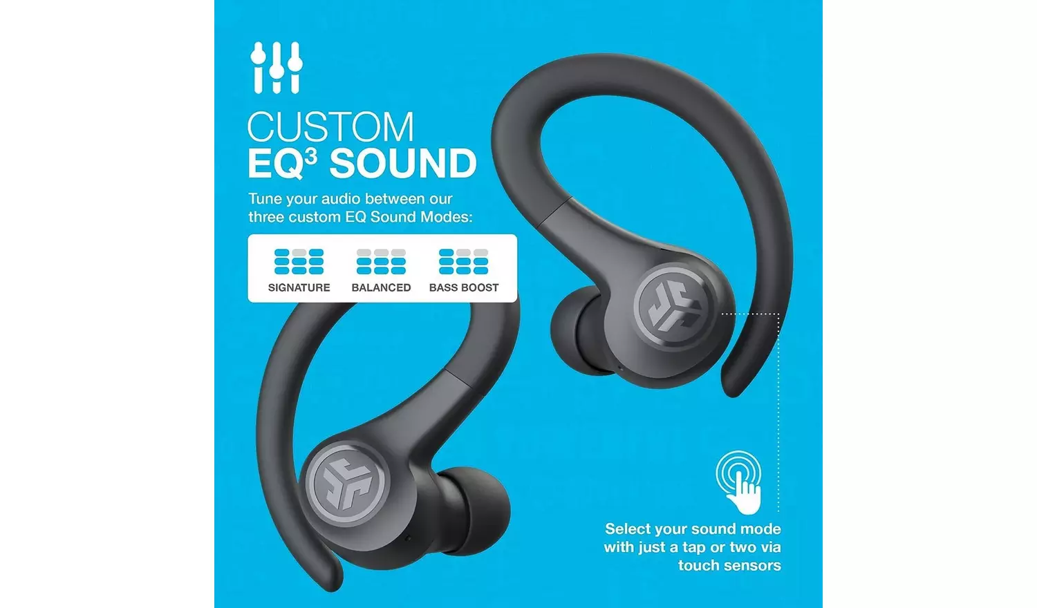 JLab GO Air Sport True Wireless Earbuds – Graphite