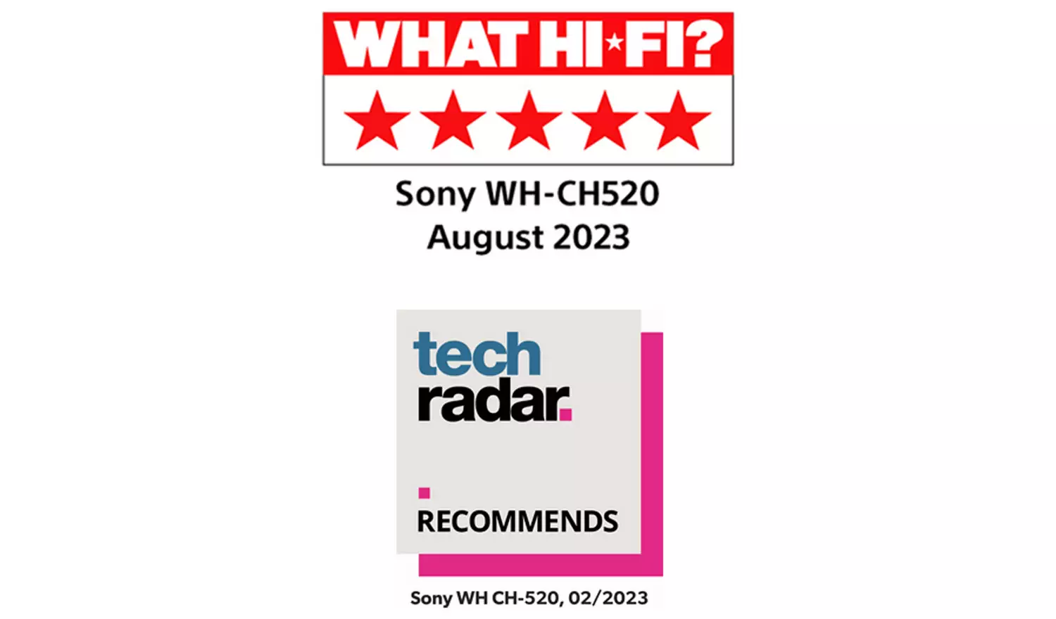 Sony WH-CH520 On-Ear Wireless Bluetooth Headphones - Blue