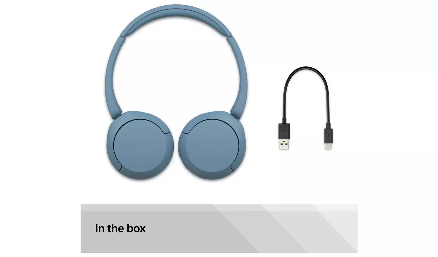 Sony WH-CH520 On-Ear Wireless Bluetooth Headphones - Blue