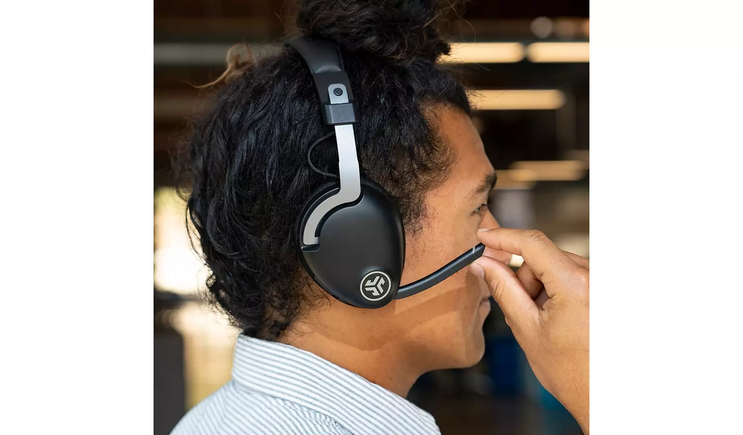 JLab JBuds Work On-Ear Wireless Bluetooth Headset - Black