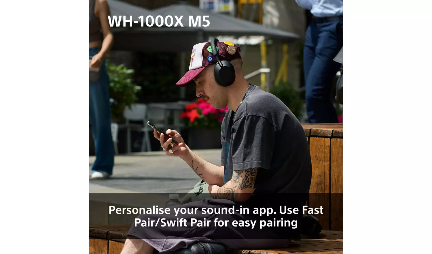 Sony WH1000XM5 Over-Ear Wireless Headphones - Blue