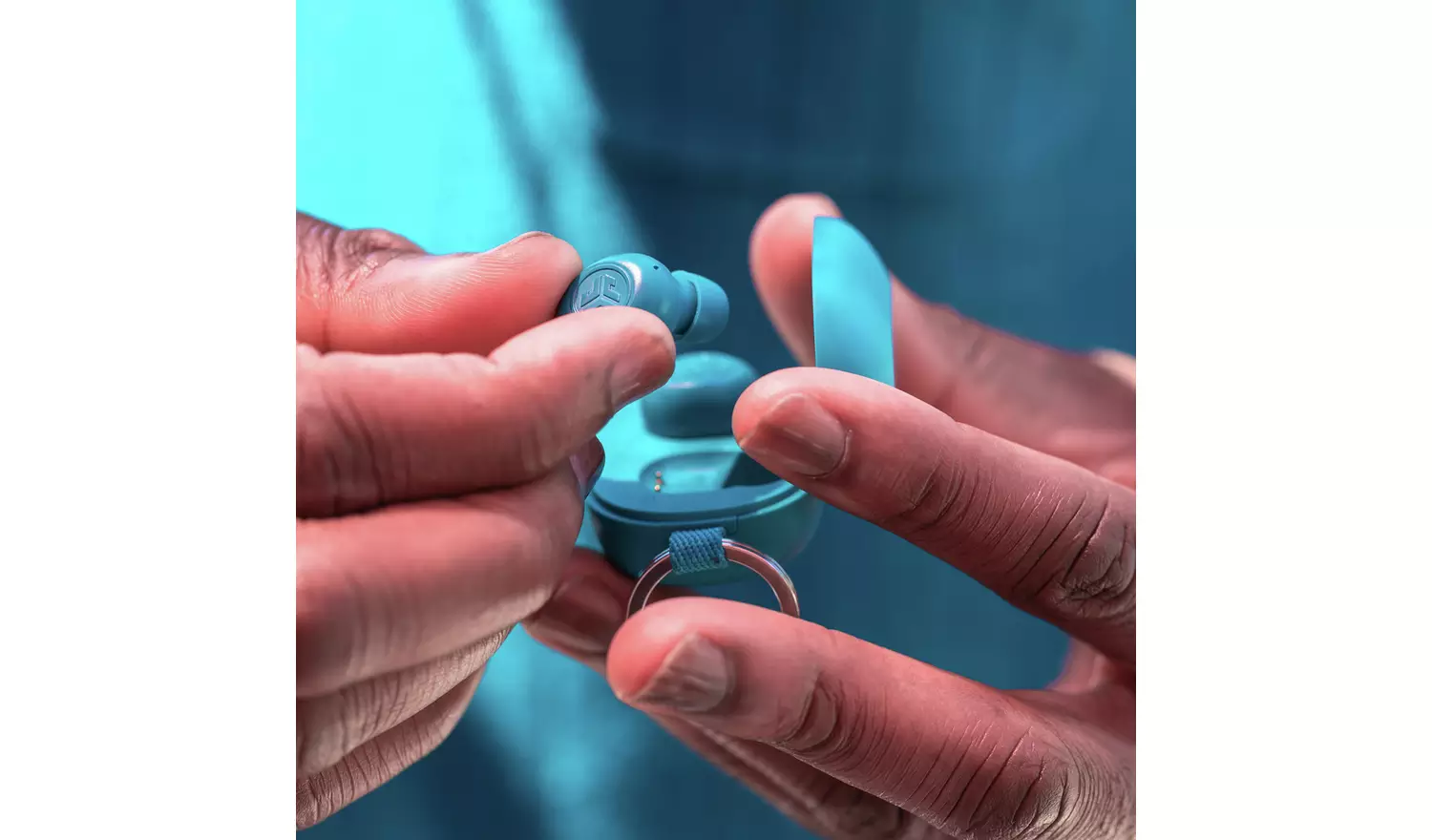 JLab JBuds Mini In-Ear True Wireless Earbuds - Aqua