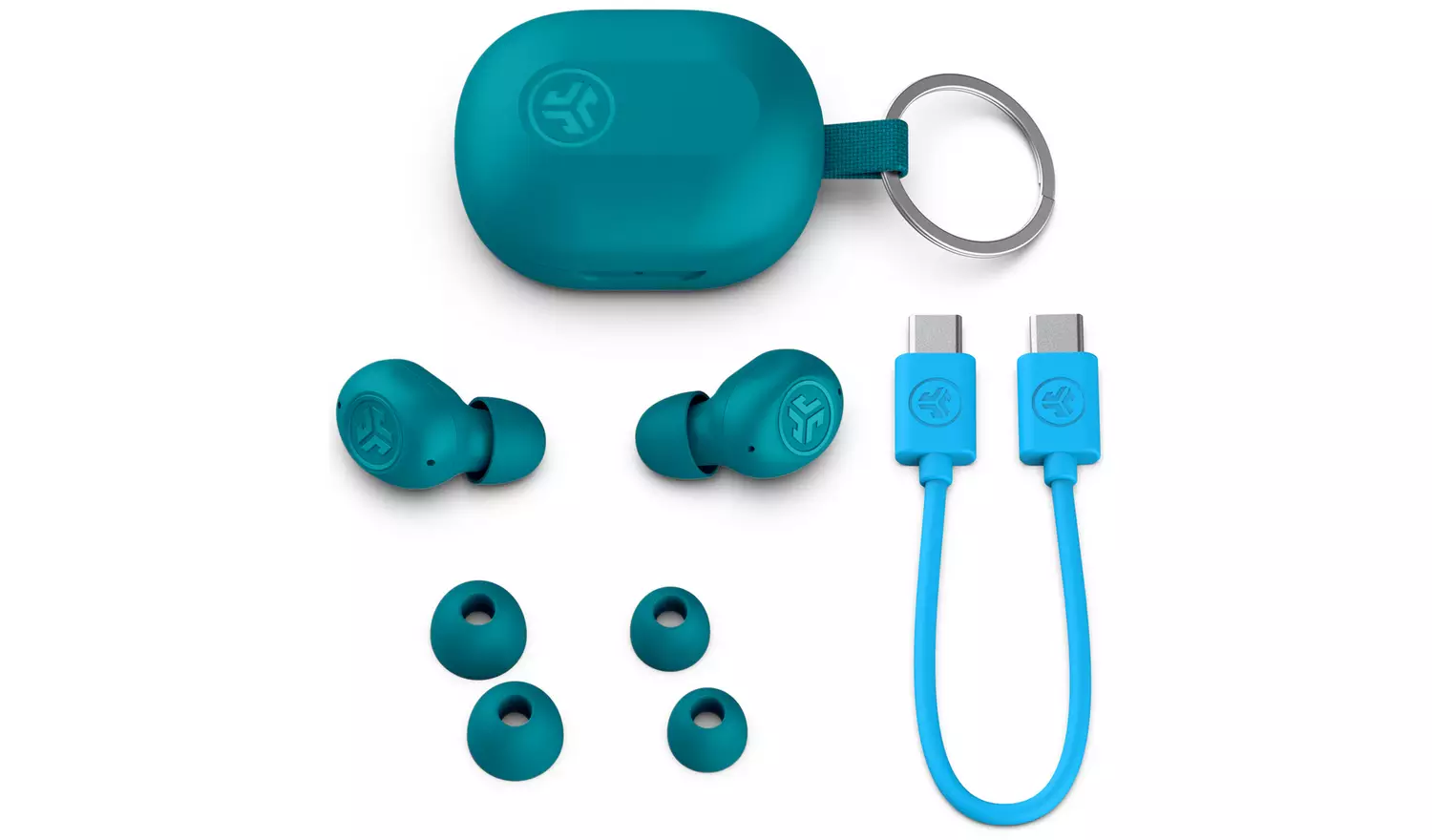 JLab JBuds Mini In-Ear True Wireless Earbuds - Aqua