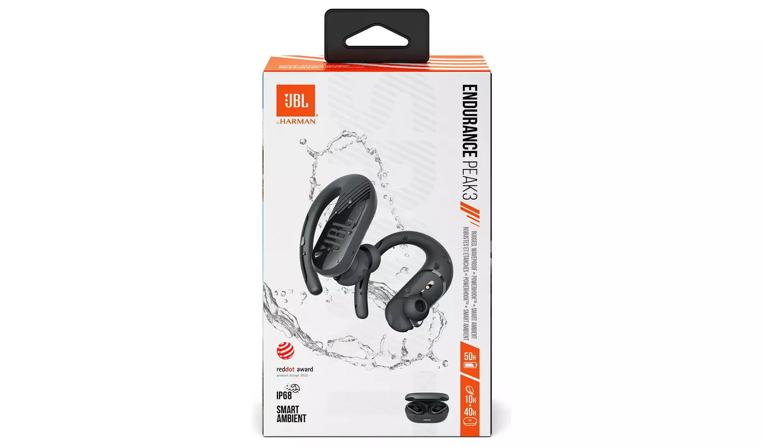 JBL Endurance Peak 3 TWS In-Ear Sport Earbuds - Black