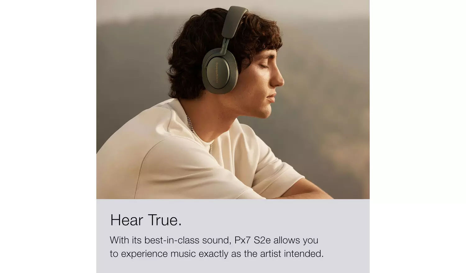 Bowers & Wilkins Px7 S2e Wireless Headphones - Cloud Grey