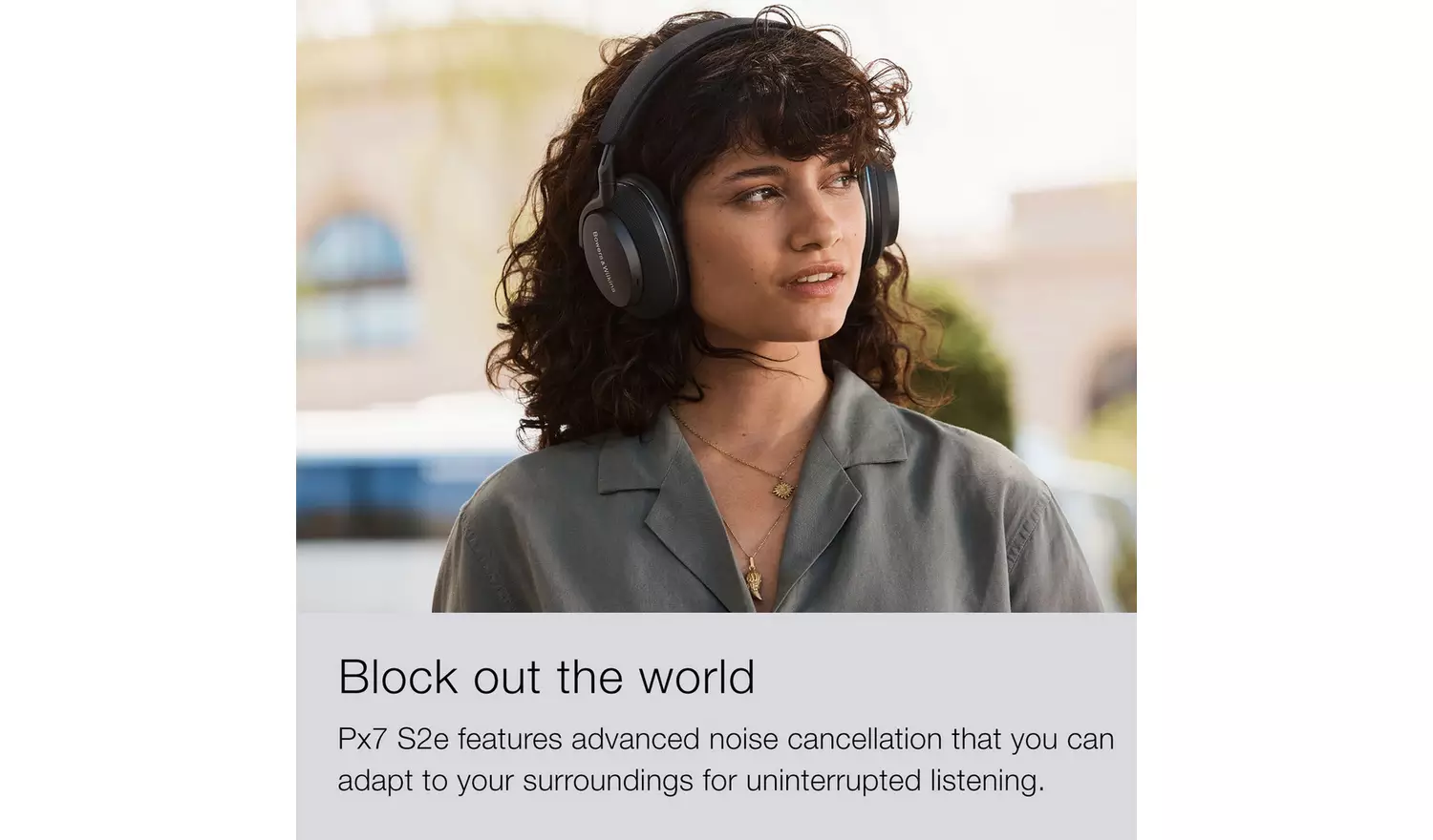 Bowers & Wilkins Px7 S2e Wireless Headphones - Cloud Grey