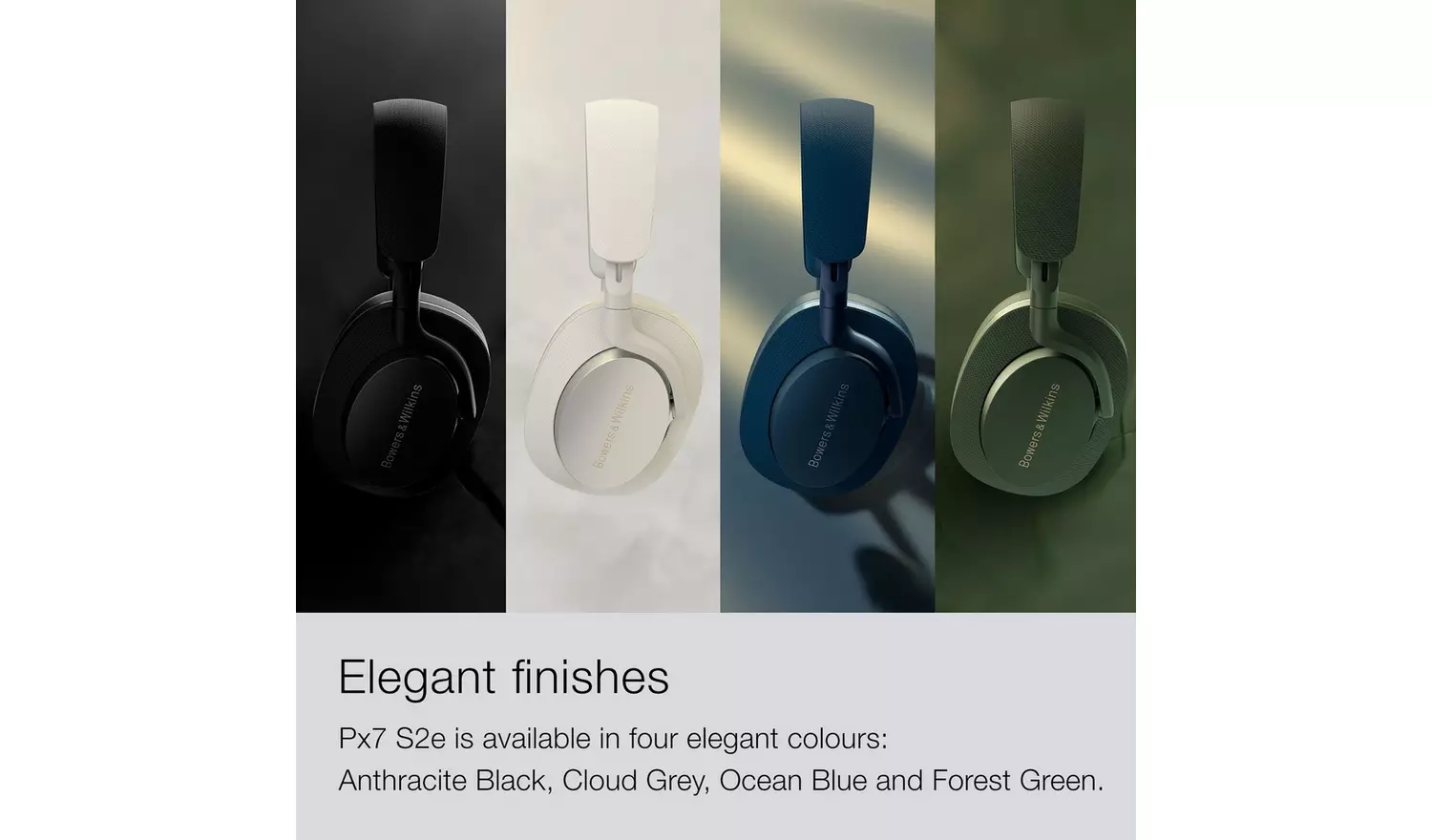 Bowers & Wilkins Px7 S2e Wireless Headphones - Cloud Grey