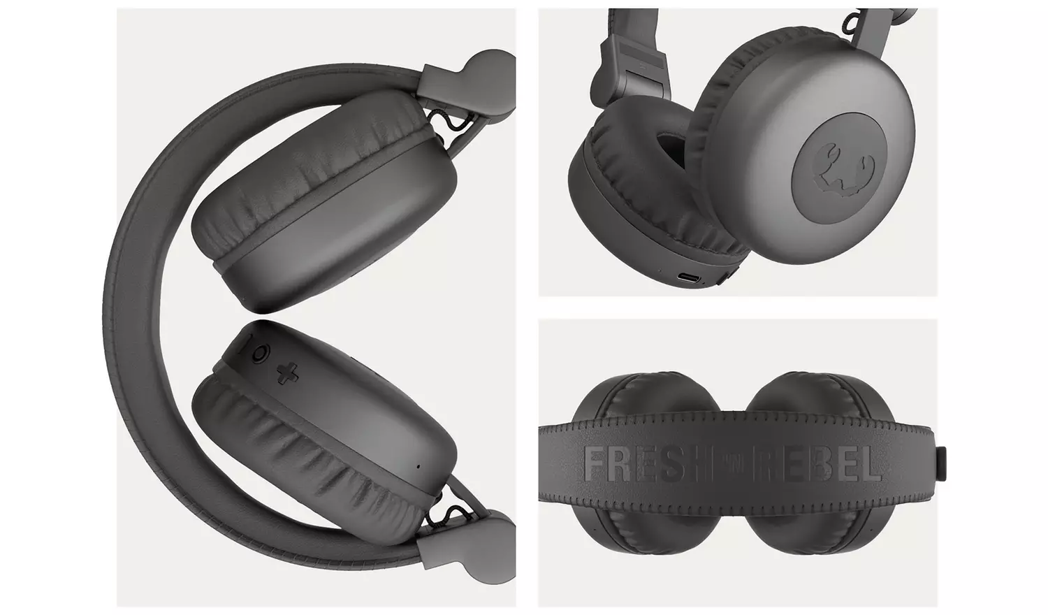 Fresh 'n Rebel Code Core On-Ear Wireless Headphones - Grey