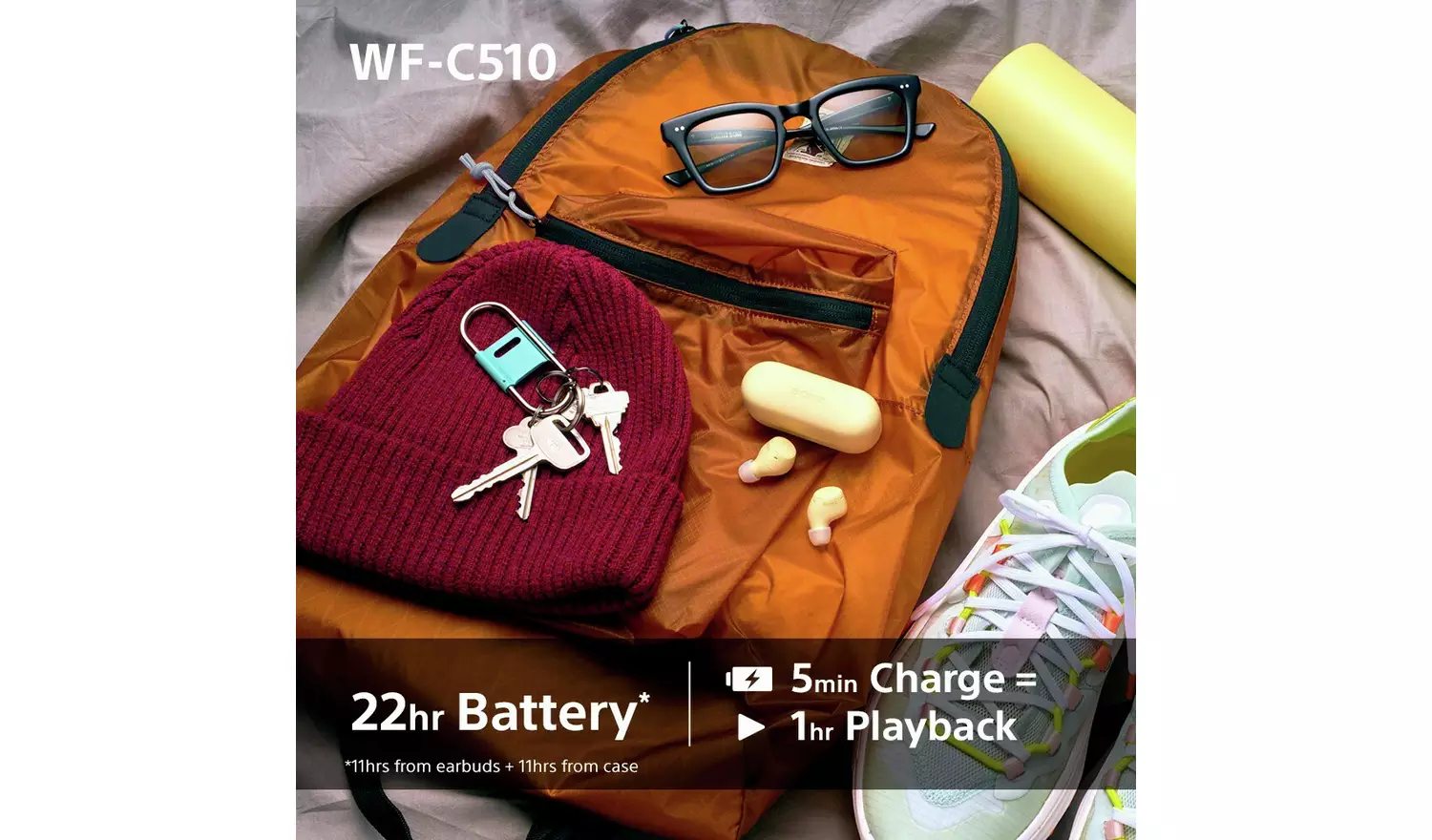 Sony WF-C510 True Wireless Earbuds – White