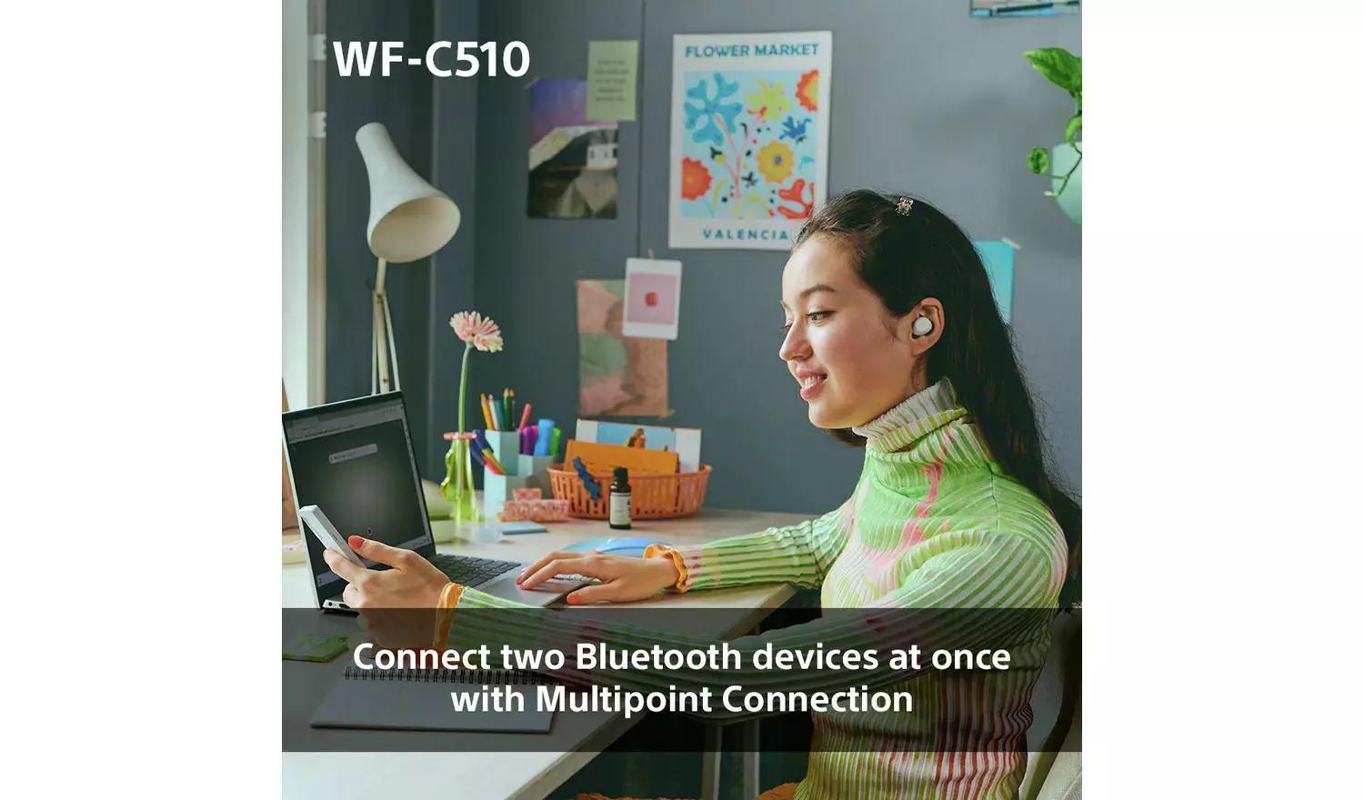 Sony WF-C510 True Wireless Earbuds – White