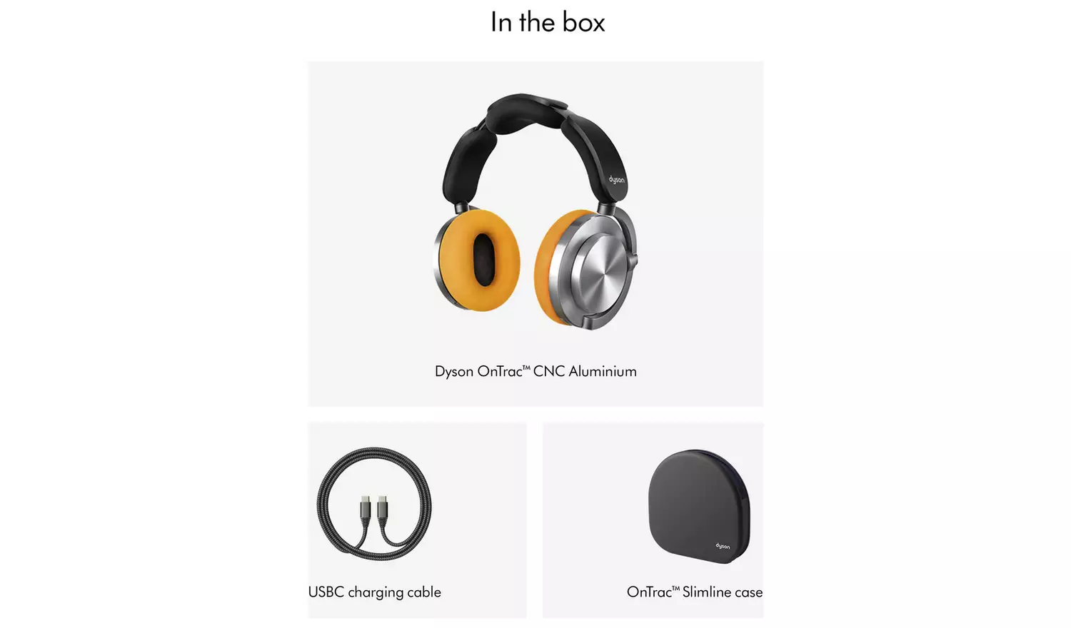 Dyson OnTrac CNC Over-Ear Wireless Headphones - Aluminium
