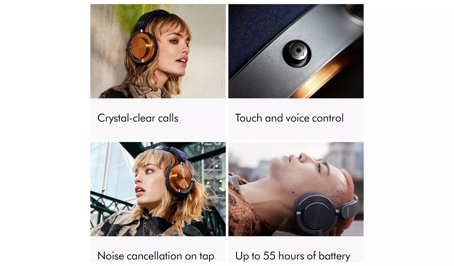Dyson OnTrac CNC Over-Ear Wireless Headphones - Aluminium