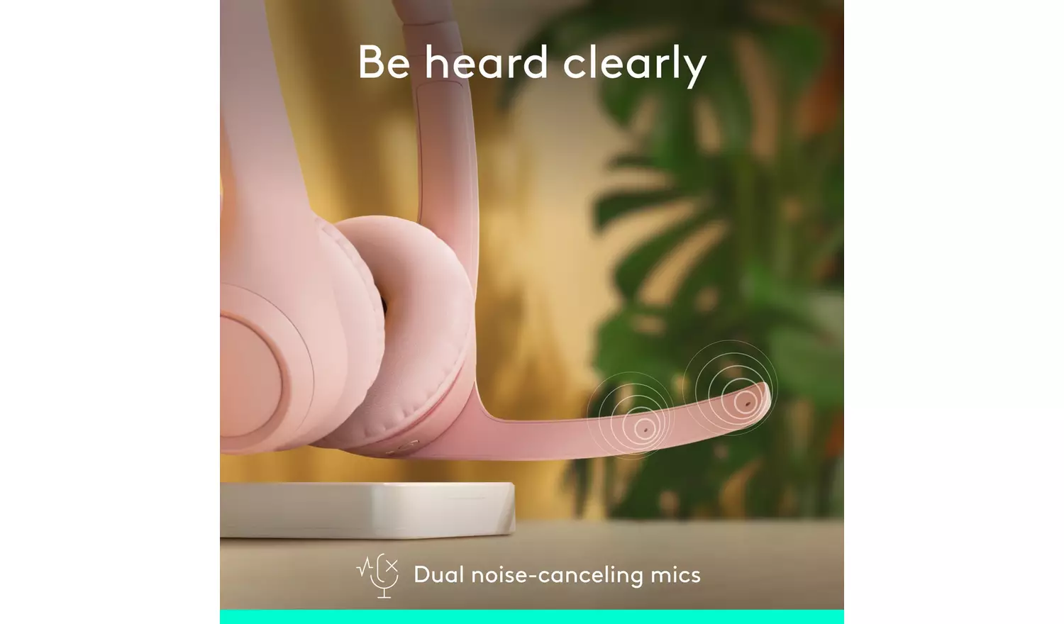 Logitech Zone 300 Wireless PC Headset - Rose