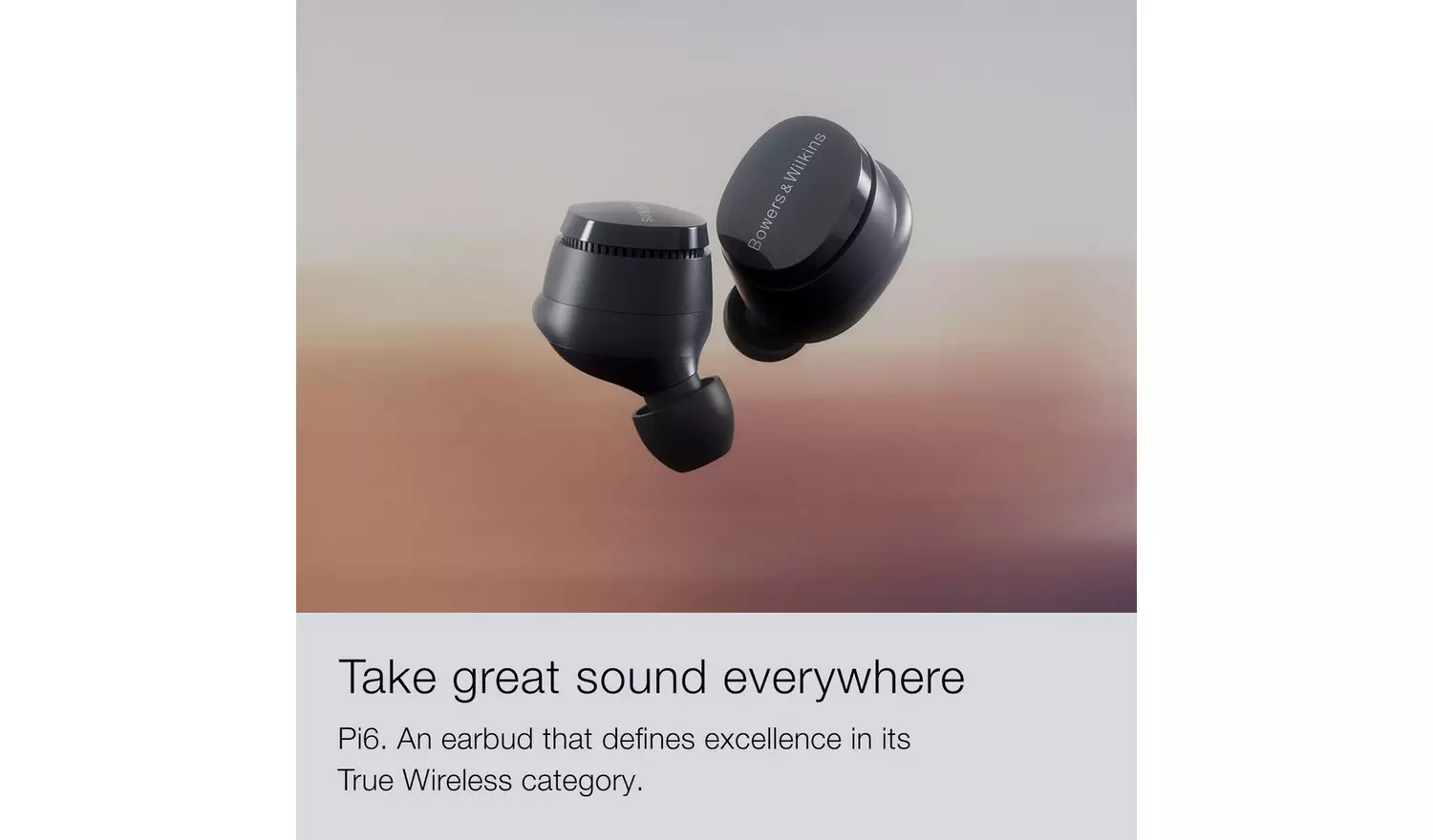 Bowers & Wilkins Pi6 True Wireless Earbuds - Cloud Grey