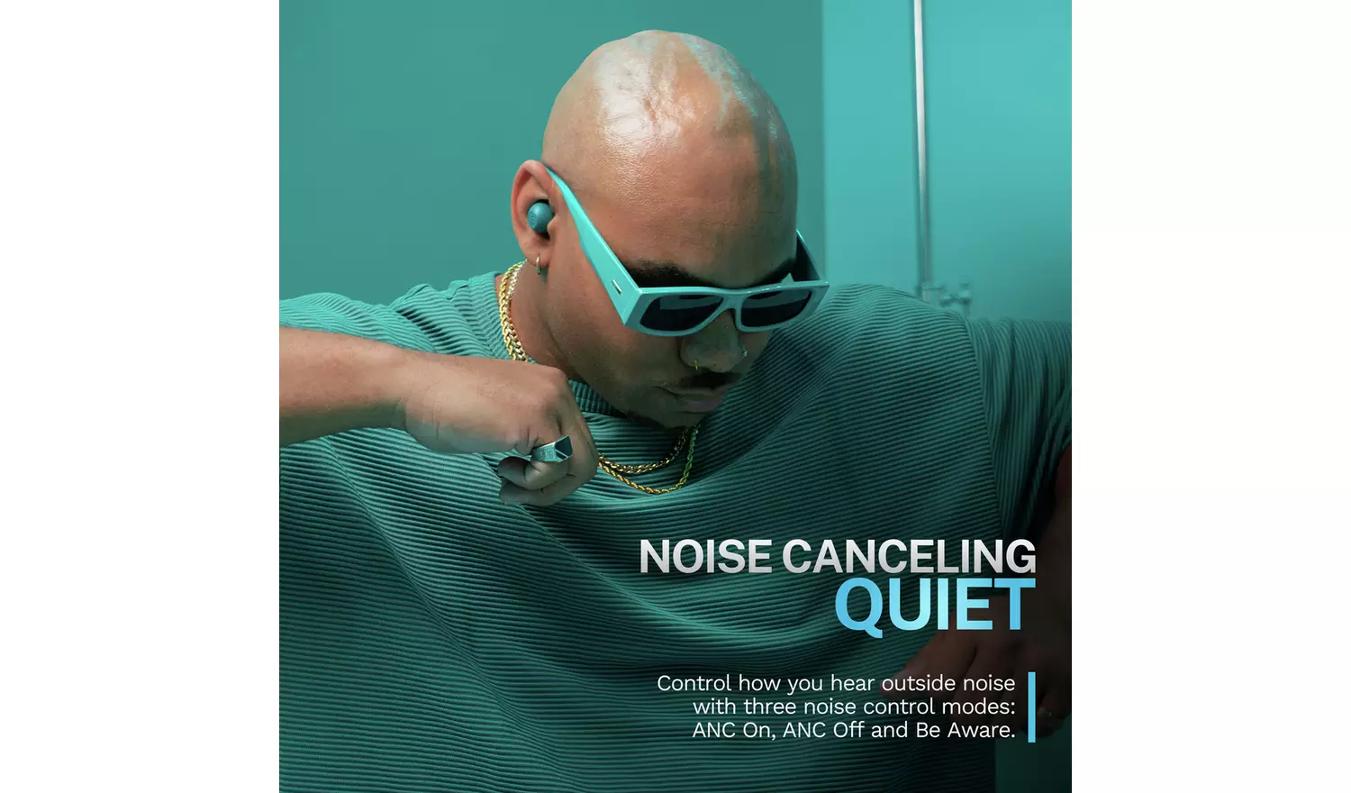 JLab Go Pop ANC True Wireless Earbuds - Teal