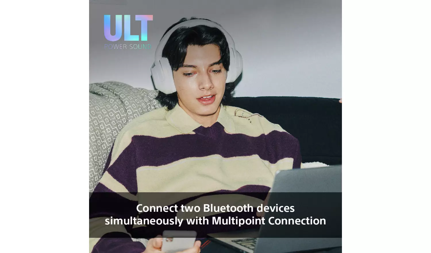 Sony ULT Wear Over-Ear Wireless NC Headphones - Forest Grey