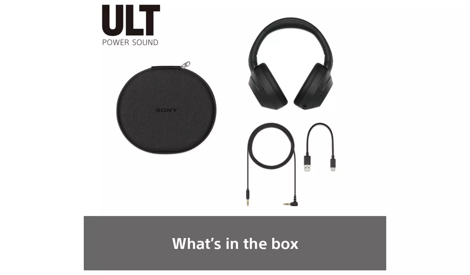 Sony ULT Wear Over-Ear Wireless NC Headphones - Black