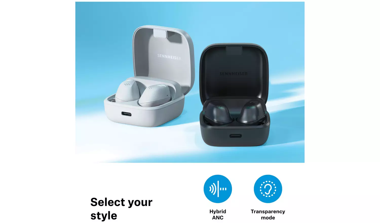 Sennheiser ACCENTUM In-Ear True Wireless Earbuds - Black