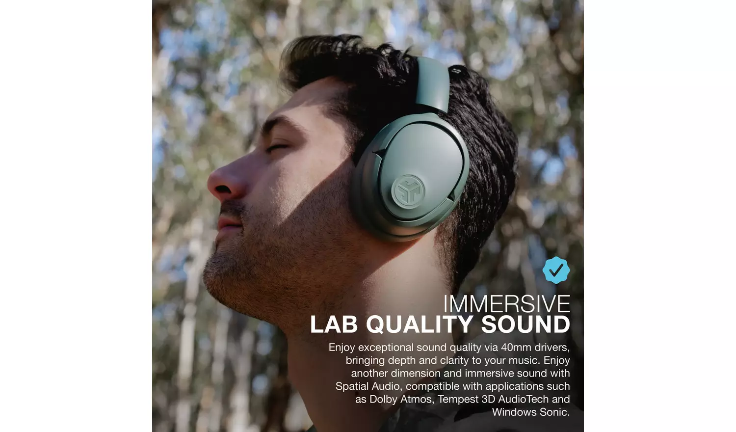 Jlab JBuds Lux ANC Over-Ear Wireless Headphones - Sage
