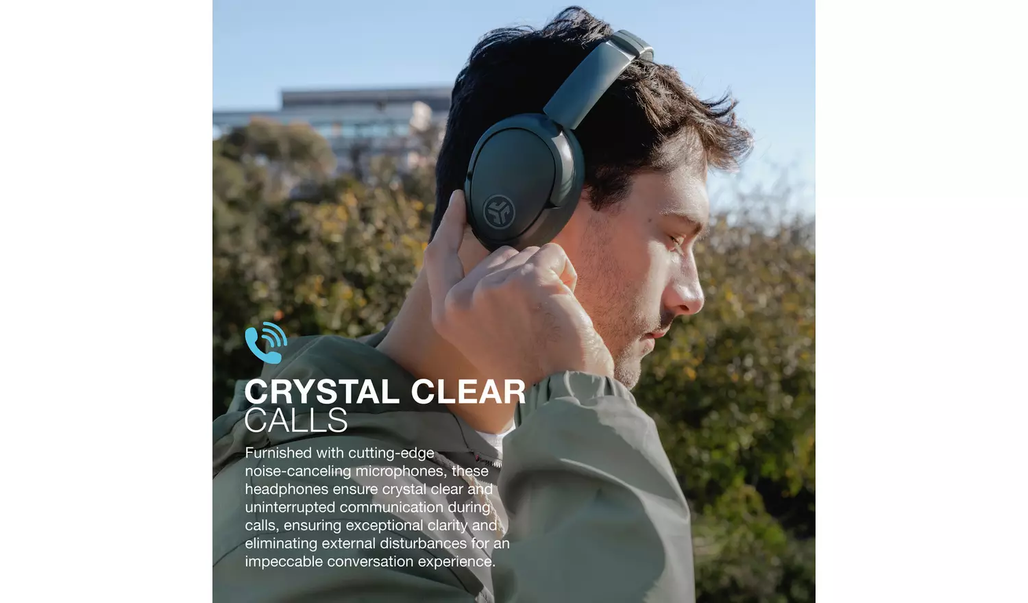 Jlab JBuds Lux ANC Over-Ear Wireless Headphones - Sage