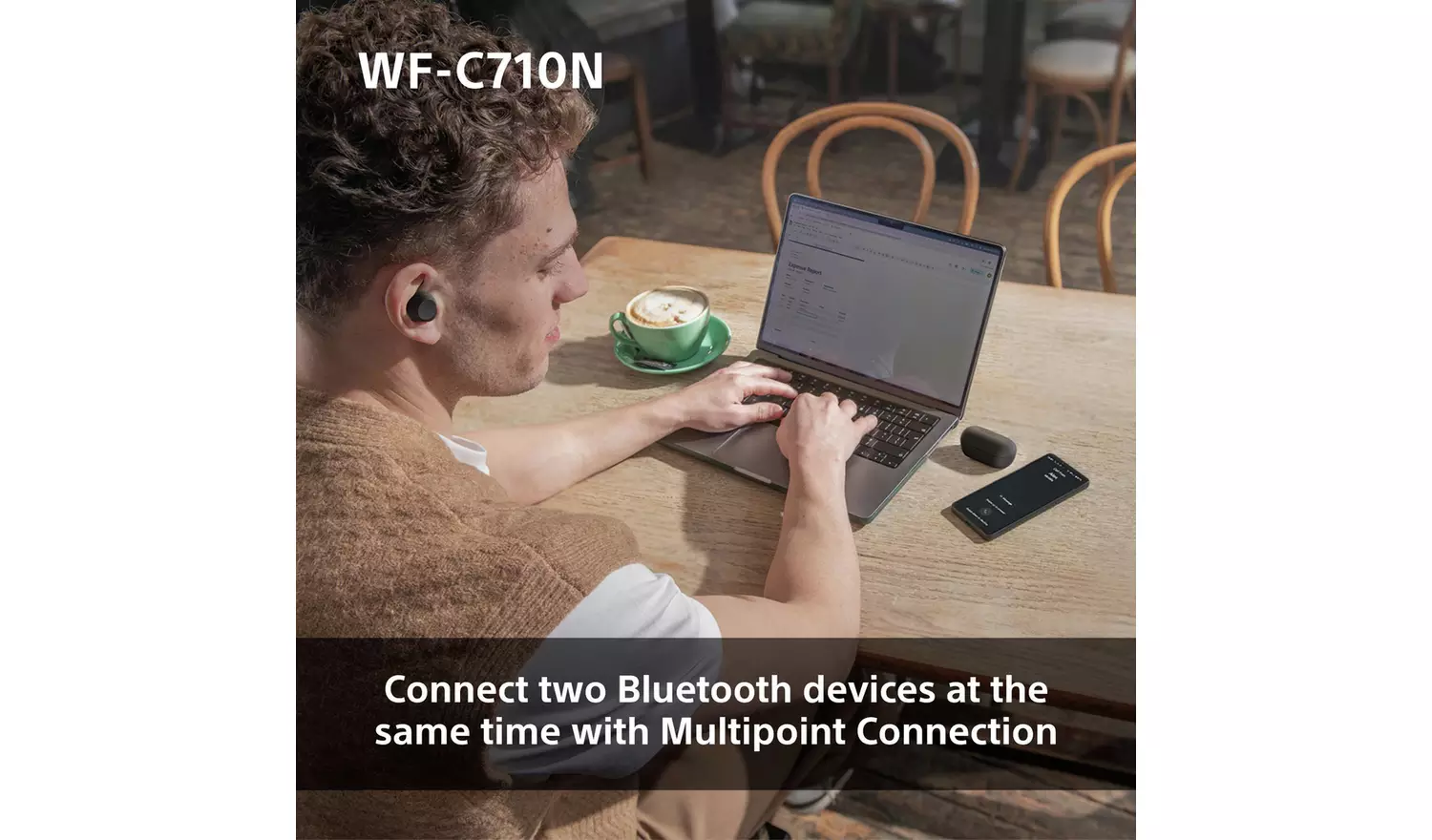 Sony WF-C710N In-Ear True Wireless Earbuds - Black