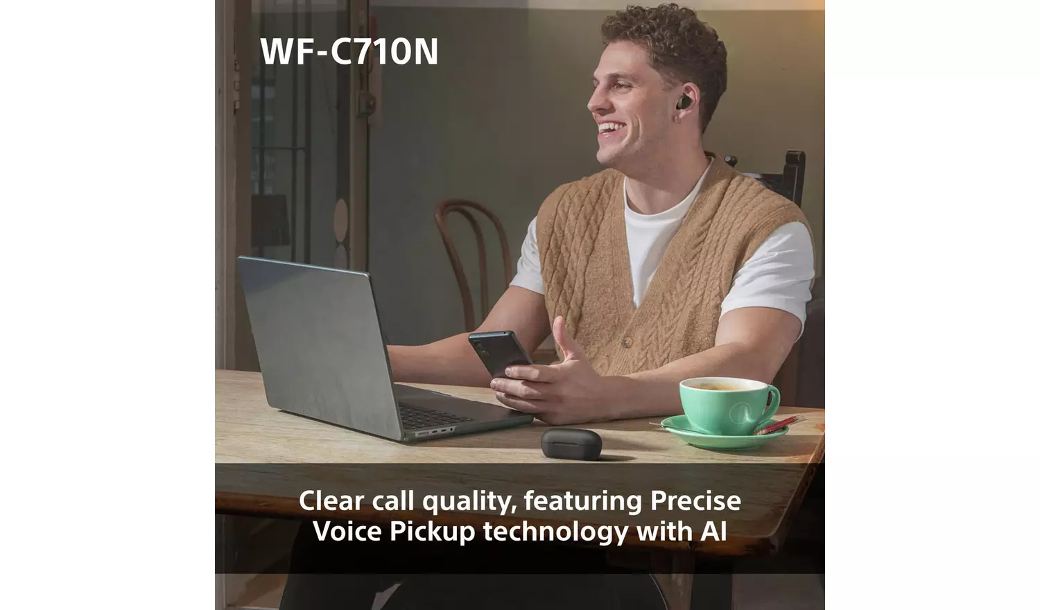 Sony WF-C710N In-Ear True Wireless Earbuds - White