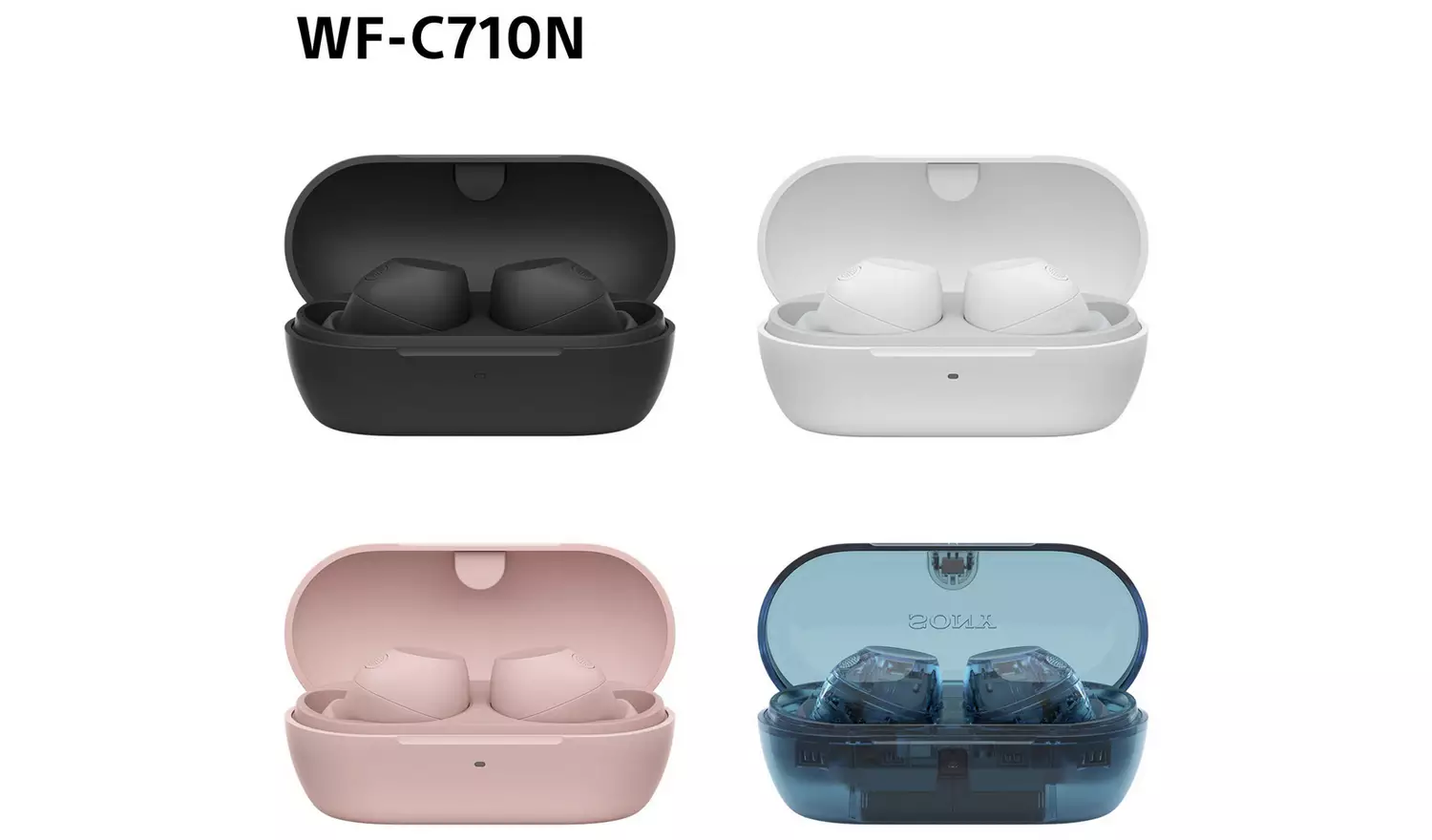 Sony WF-C710N In-Ear True Wireless Earbuds - Glass Blue