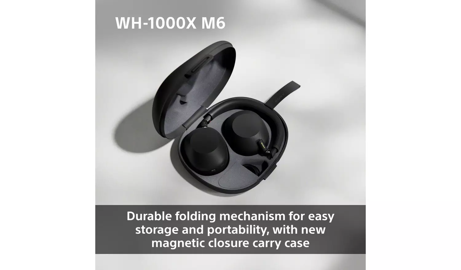 Sony WH1000XM6 Over-Ear Wireless Headphones - Black