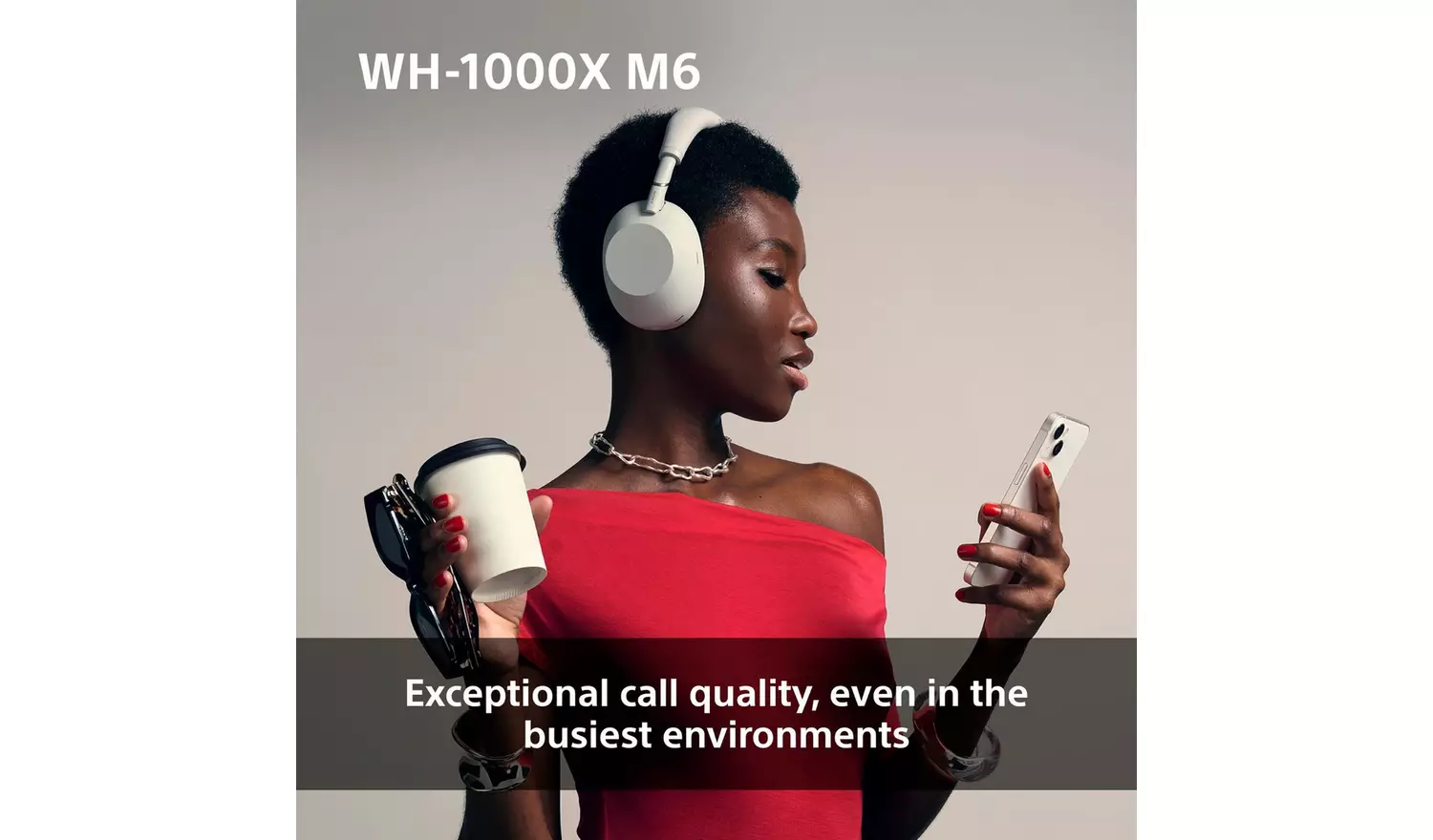 Sony WH1000XM6 Over-Ear Wireless Headphones - Black