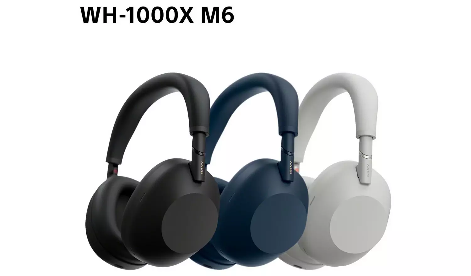 Sony WH1000XM6 Over-Ear Wireless Headphones - Black