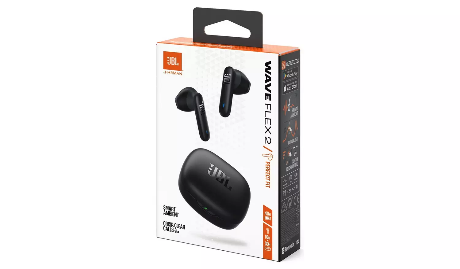 JBL Wave Flex 2 In-Ear True Wireless Earbuds - Black