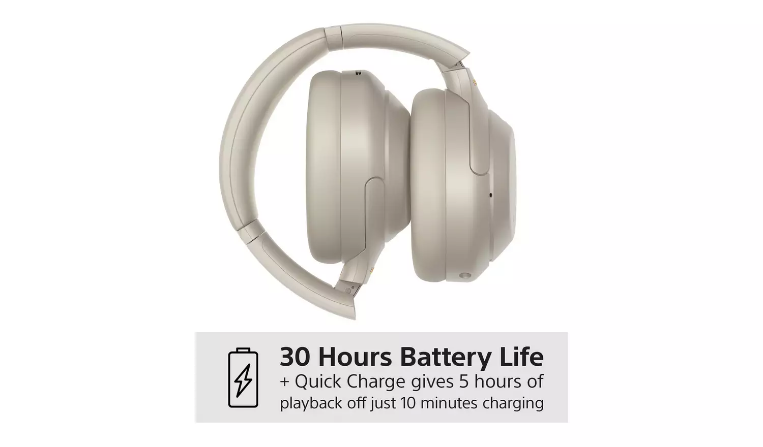 Sony WH1000XM4 Over-Ear Wireless NC Headphones - Silver