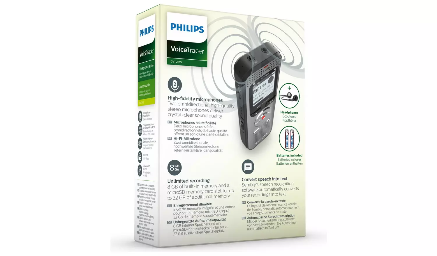 Philips DVT2015 8GB Dictation Machine