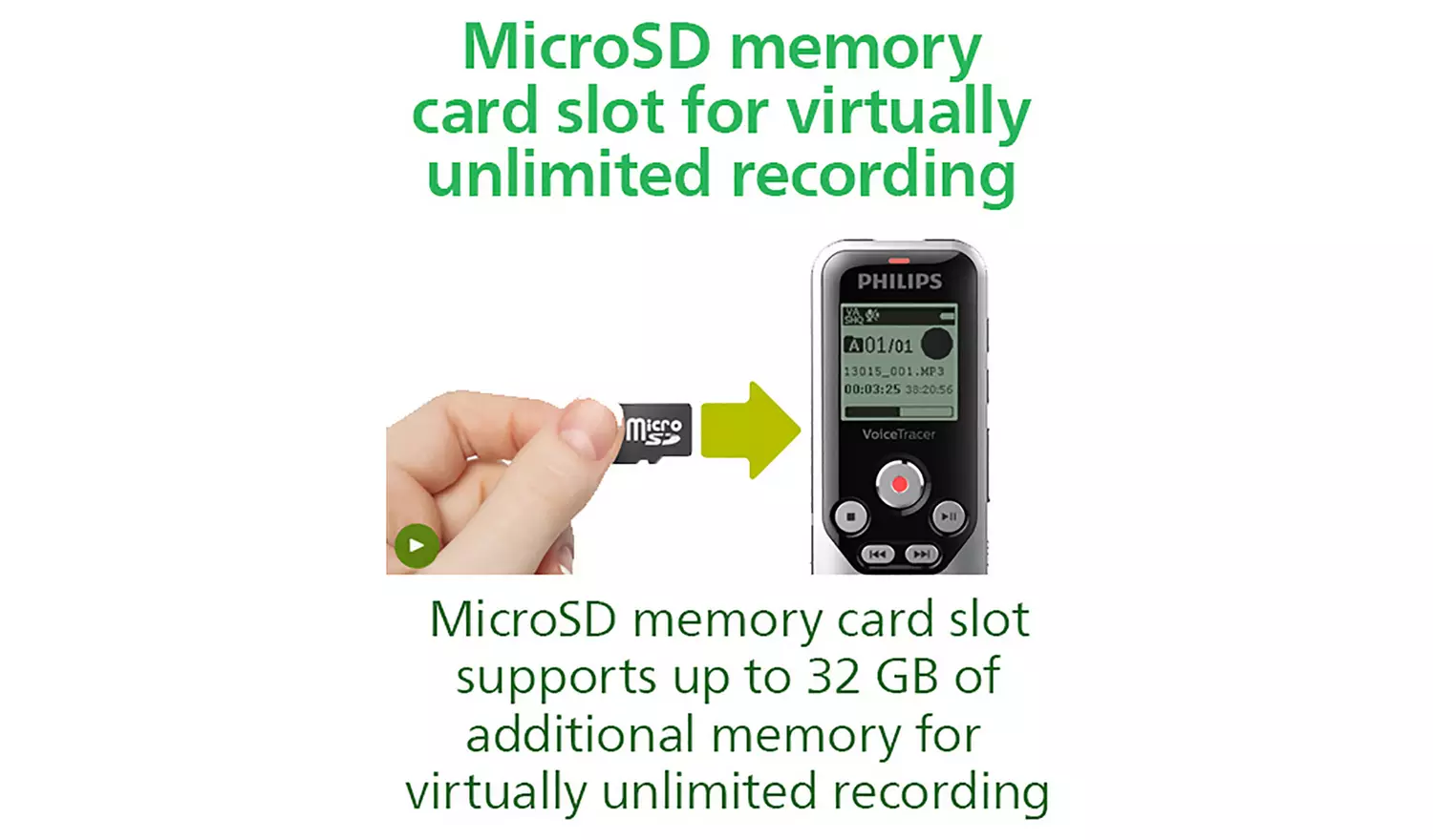 Philips DVT1250 8GB Dictation Machine