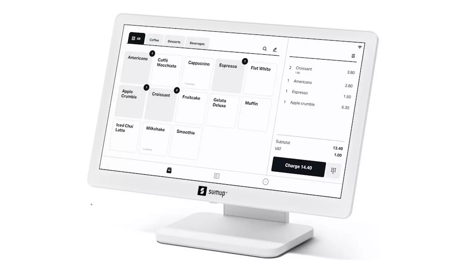 SumUp Point of Sale Terminal with Solo Card Reader Machine
