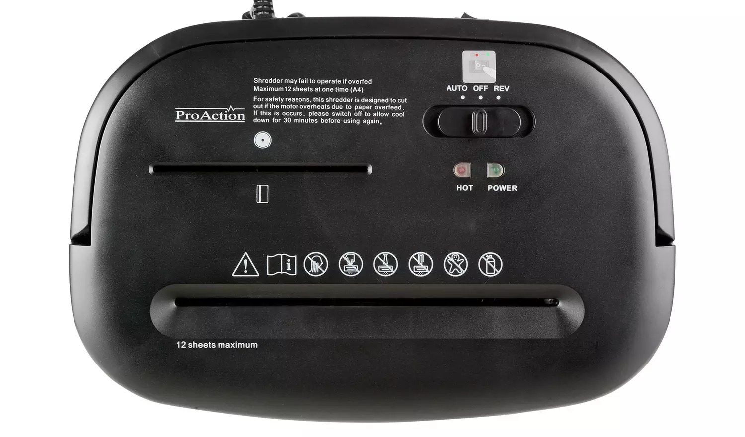 ProAction 12 Sheet 25 Litre Card and CD Cross Cut Shredder