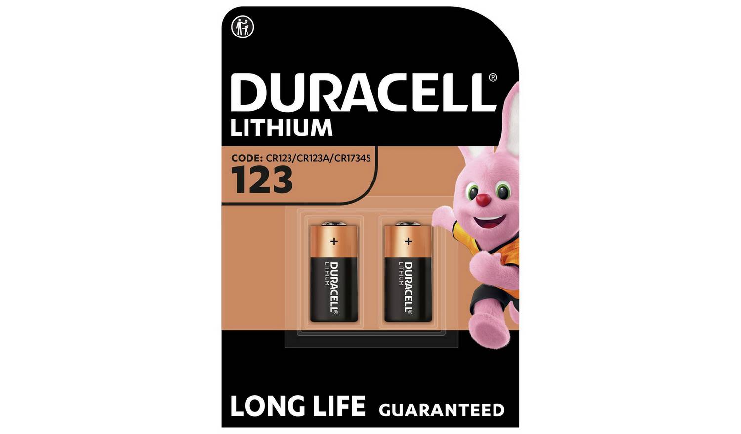 Duracell High Power Lithium 123 Battery (CR123A) Pack of 2