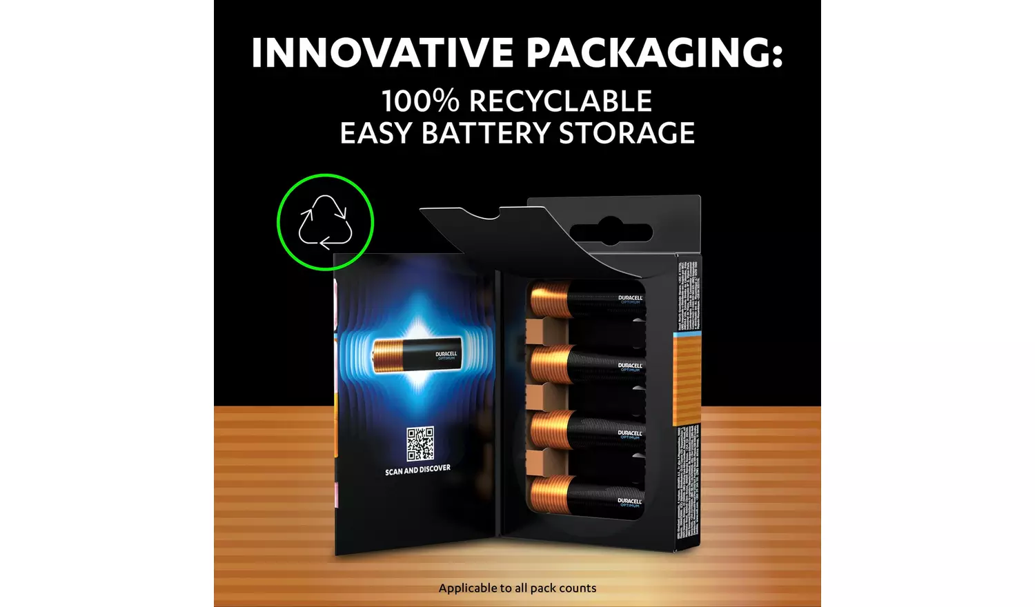 Duracell Optimum Alkaline AA Batteries - Pack of 8