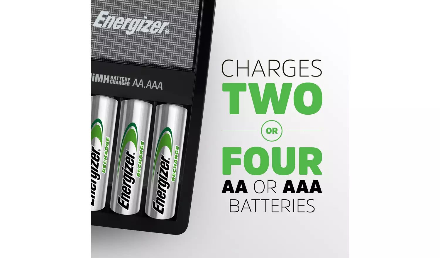 Energizer Maxi Battery Charger with 4 AA Batteries