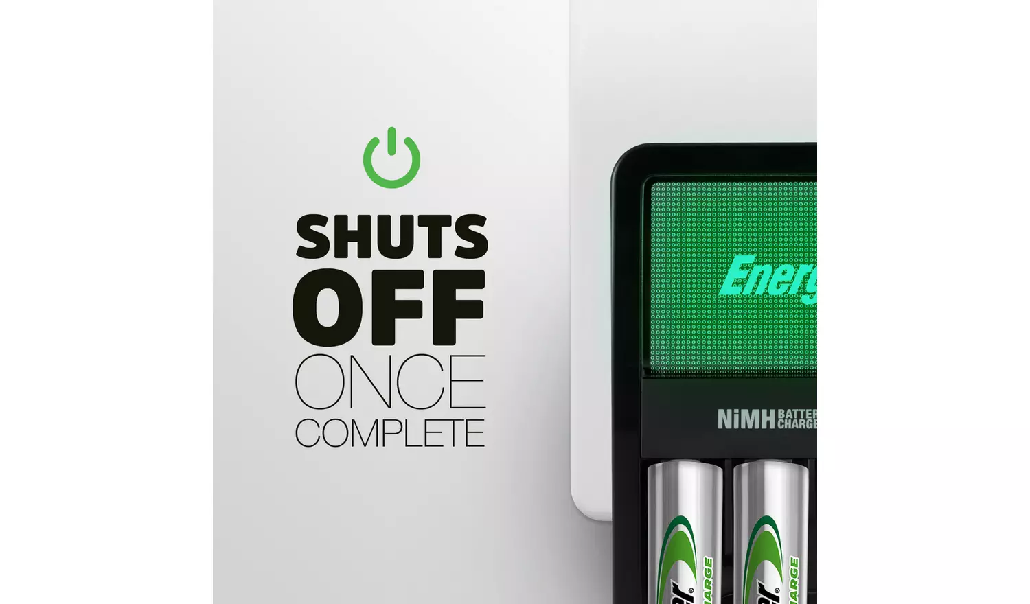 Energizer Maxi Battery Charger with 4 AA Batteries